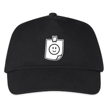 Happy note tape Good mood - Kids’ Baseball Cap - black - Front