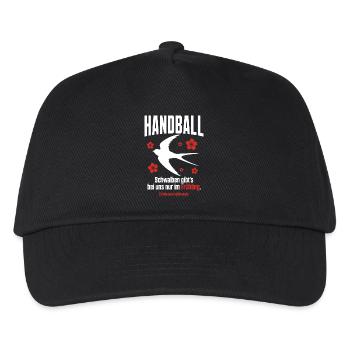 Schwalben gibt es nur im Frühling – Handball - Kinder Basecap - Schwarz - Vorne