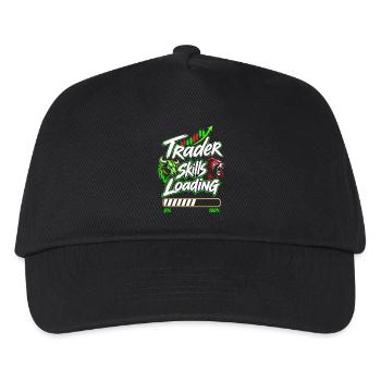 Trader skills loading - Kinder Basecap - Schwarz - Vorne