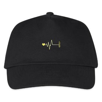 Plongée à l’oxygène Pouls cardiaque - Casquette de baseball Enfant - noir - Devant