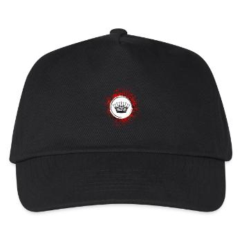 Krone Silhouette icon - Kinder Basecap - Schwarz - Vorne
