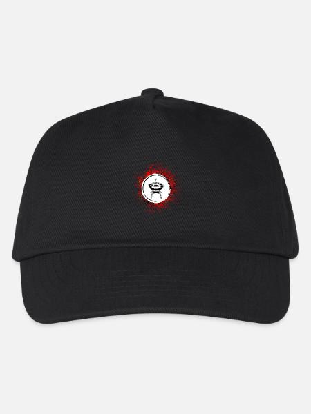 Grill Symbol - Kinder Basecap - Schwarz