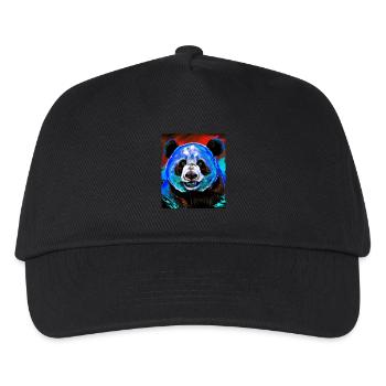 Panda Portrait - Kids’ Baseball Cap - black - Front