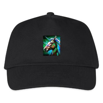 Unicorn Portrait - Kids’ Baseball Cap - black - Front