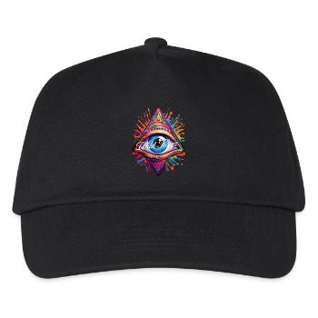 Lachendes Auge - Kinder Basecap - Schwarz - Vorne