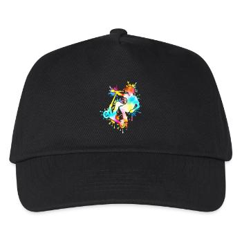 Tie Dye Rider Teen Scooter - Kids’ Baseball Cap - black - Front