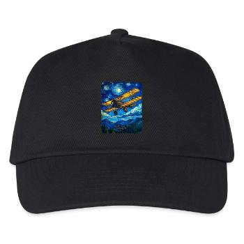 Aviation Pilot Vintage Airplane - Kids’ Baseball Cap - black - Front