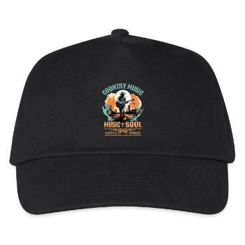 Country Music Guitar Guitarist Singer Vintage - Kids’ Baseball Cap - black - Front