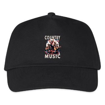 Country Music Guitar Guitarist Singer USA Vintage - Kids’ Baseball Cap - black - Front