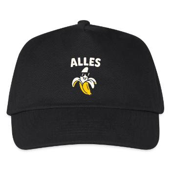 Lustiger Spruch Witzig Alles Banane Geschenkidee - Kinder Basecap - Schwarz - Vorne