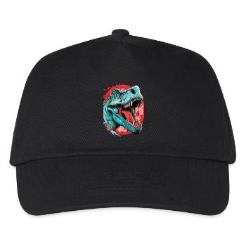 T-Rex Dinosaure Dino Tyrannosaurus Rex - Casquette de baseball Enfant - noir - Devant