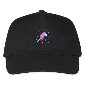 Hobby horse - Kids’ Baseball Cap - black - Front