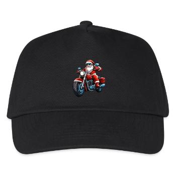 Motorcyclists Christmas - Kids’ Baseball Cap - black - Front