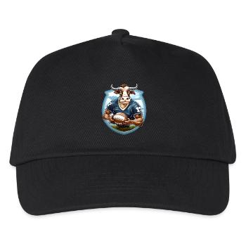 Cows Rugby - Kids’ Baseball Cap - black - Front