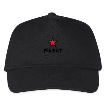 Freiheit - Kinder Basecap - Schwarz - Vorne