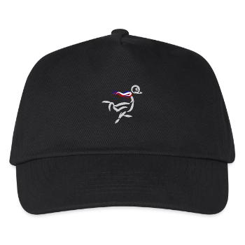 strauss grau - Kinder Basecap - Schwarz - Vorne