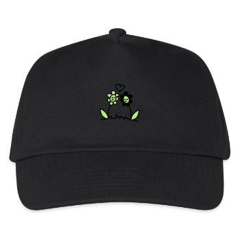Flowers in Love - Kids’ Baseball Cap - black - Front