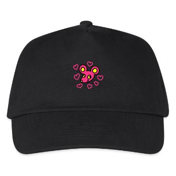 Verliebte Maus 3 - Kinder Basecap - Schwarz - Vorne