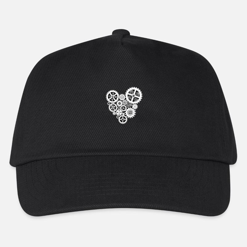 steampunk heart - Kinder Basecap - Schwarz