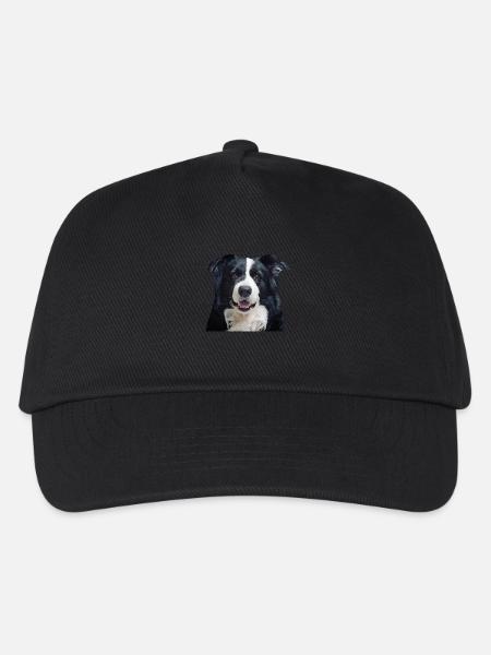 Border Collie - Kids’ Baseball Cap - black