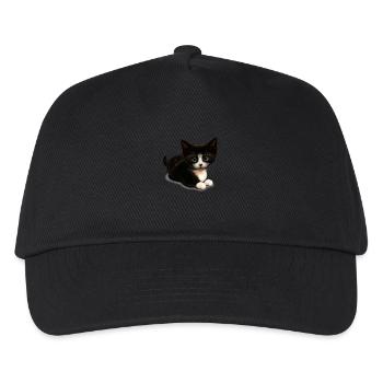 CUTE CAT (Blank) - Kids’ Baseball Cap - black - Front
