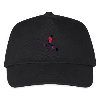 Soccer Kick 3c - Kids’ Baseball Cap - black - Front