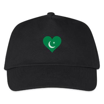 Ein Herz für Pakistan - Kinder Basecap - Schwarz - Vorne