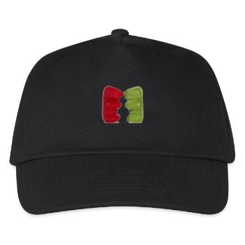 Gummibärchen Kuss - Kinder Basecap - Schwarz - Vorne