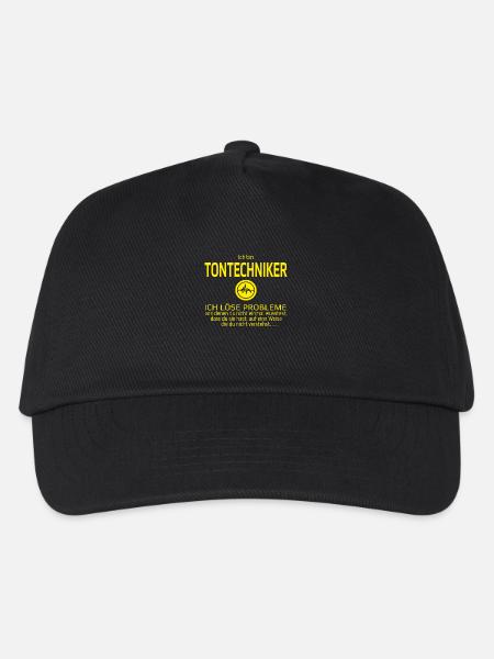 Ich bin Tontechniker - Kinder Basecap - Schwarz