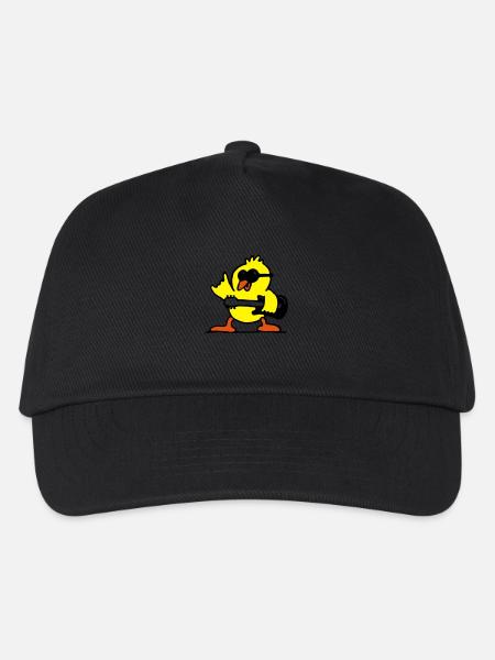 guitar rock chick - Kids’ Baseball Cap - black