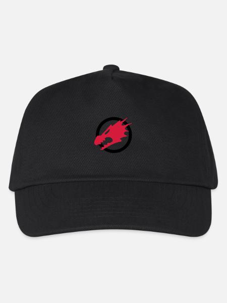 Feuerdrachen - Kinder Basecap - Schwarz