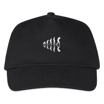 Evolution Fotograf Kamera - fotografieren Geschenk - Kinder Basecap - Schwarz - Vorne