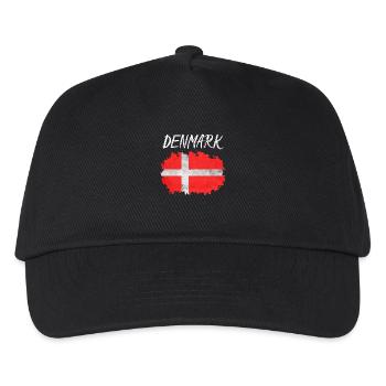 Denmark - Kids’ Baseball Cap - black - Front