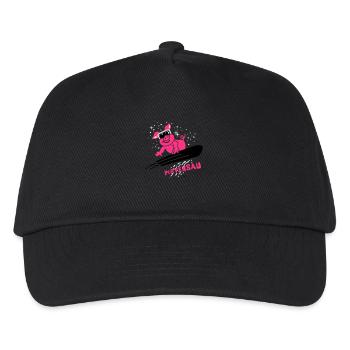 Pistensau - Ski - Snowboard - Winter Sports 3C - Kids’ Baseball Cap - black - Front