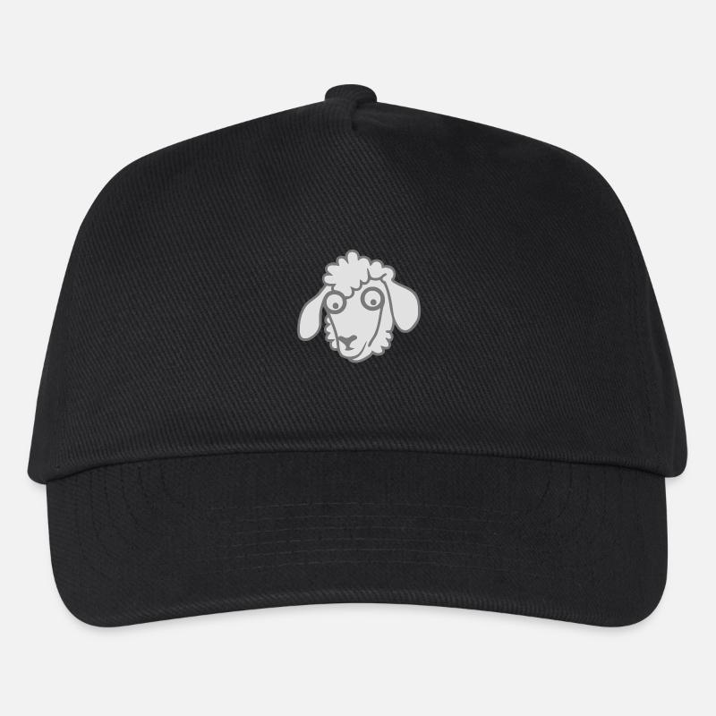 Schafe Schafe schaf oveja pecora2 - Kinder Basecap - Schwarz