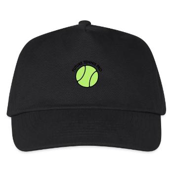 Tennis - Kinder Basecap - Schwarz - Vorne