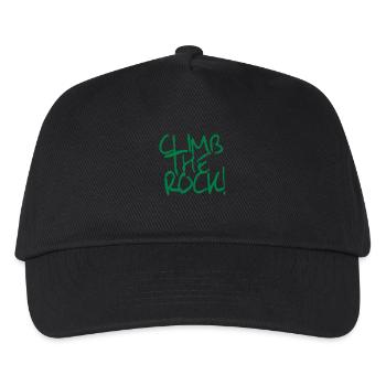 Climb The Rock! Climbing, mountaineering - Kids’ Baseball Cap - black - Front