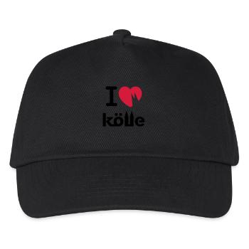 I love Kölle - Kinder Basecap - Schwarz - Vorne