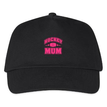 Hockey Mum - Kinder Basecap - Schwarz - Vorne