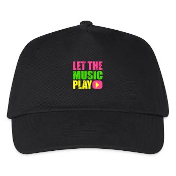 let the music play - Kids’ Baseball Cap - black - Front
