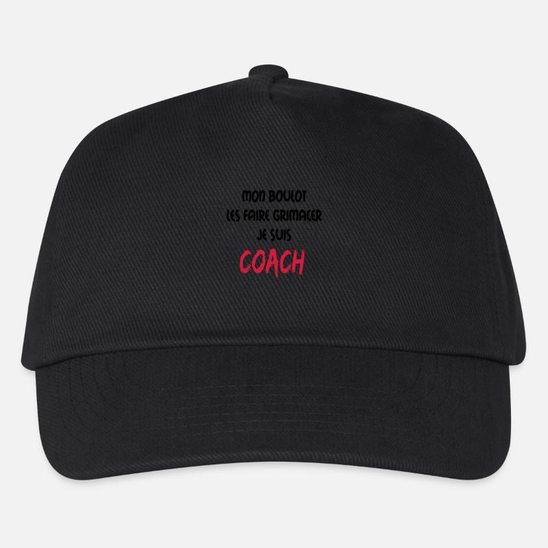 Mon boulot coach 1 - Kinder Basecap - Schwarz