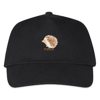miau - Kinder Basecap - Schwarz - Vorne