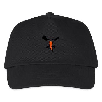 Schneemann - Kinder Basecap - Schwarz - Vorne
