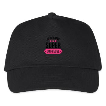 Coiffure / Coiffeur / Coiffeuse / Mode / Cheveux - Casquette de baseball Enfant - noir - Devant