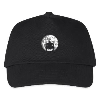 sumoringer mond nacht logo sumo sport ringer asiat - Kinder Basecap - Schwarz - Vorne