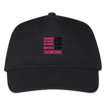 Mon épouse est belle - Kinder Basecap - Schwarz - Vorne