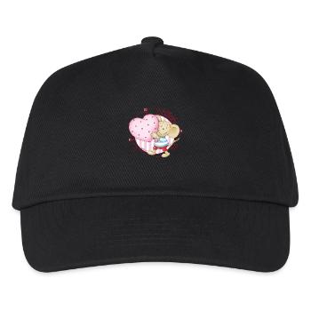 Lillebi_avec le coeur - Casquette de baseball Enfant - noir - Devant