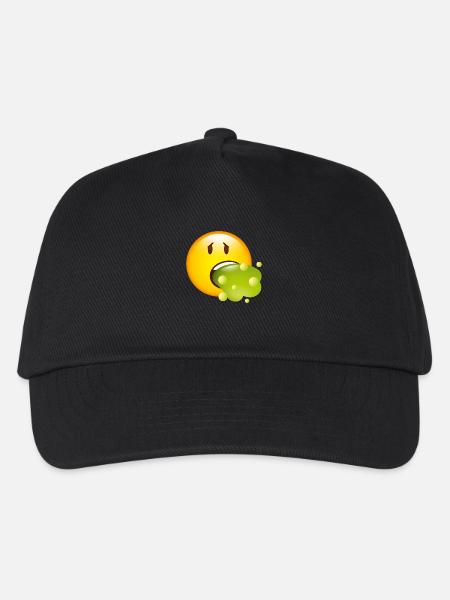 Smiley Glossy Barf - Casquette de baseball Enfant - noir
