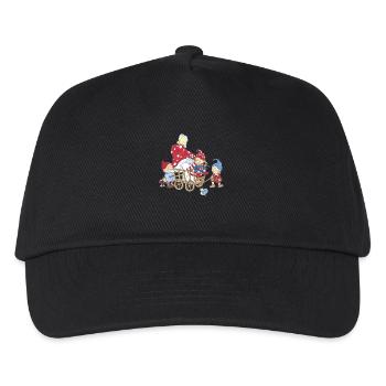 Wichtel_01 - Kinder Basecap - Schwarz - Vorne