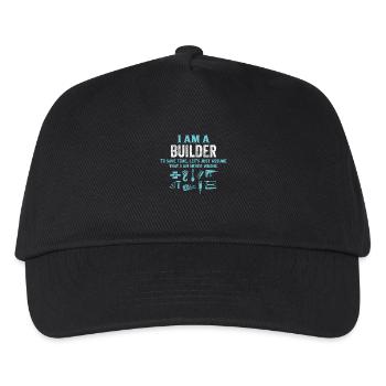 I Am A Builder... - Kids’ Baseball Cap - black - Front